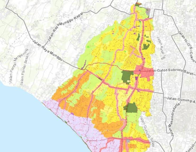 Bali Land Zones Explained: The 5-Zone Guide for Investors
