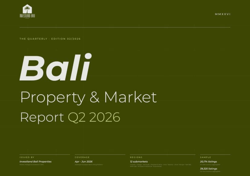 Bali Property & Market Report | Q2 2026
