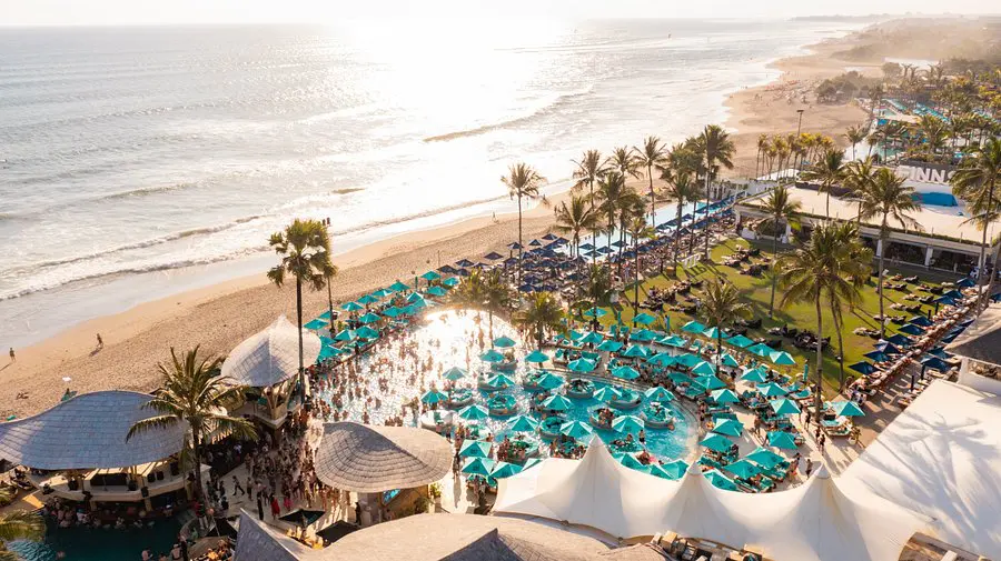 Finns Beach Club Canggu Bali õhuvaade