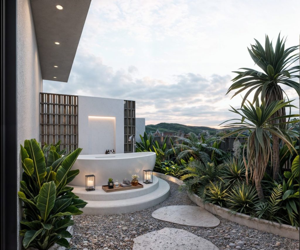 Amari Villas rooftop terrace Canggu by Investland Bali