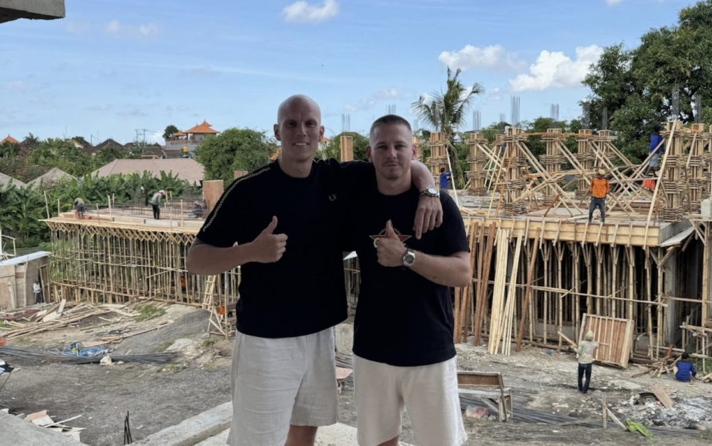 Meet the men behind Investland Bali: Kristjan and Oliver.